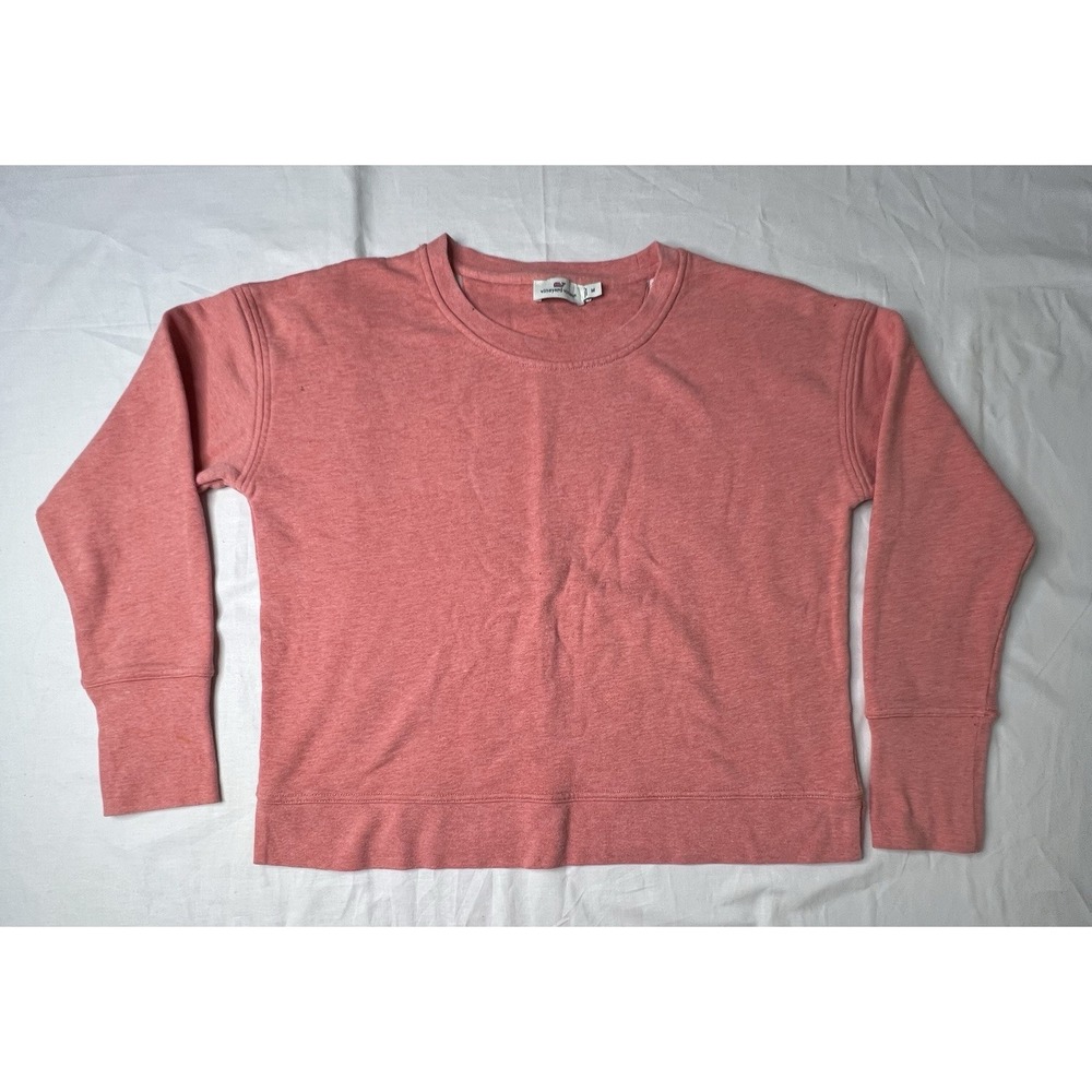 Vineyard‎ Vines Men's Sweatshirt Crewneck Medium Pink Salmon Cotton